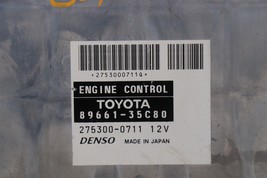 Toyota ECM ECU PCM Engine Control Computer Module 89661-35C80 image 2