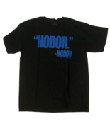 Hodor Game of Thrones T-Shirt Black Blue Adult Large Kristian Nairn TV S... - $26.68 CAD