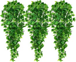 Ageomet 3 Pcs. Artificial Hanging Plants With 3 Point 6 Ft. Of Fake Ivy Vine For - £25.94 GBP