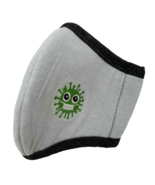 Gray &amp; Navi Blue Cotton Face Mask For Kids Unisex Winter Mouth Cover Pro... - $8.96