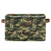 Storage Basket Military Army Camouflage Pattern Storage Cube Box Durable Canvas  - £27.79 GBP