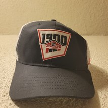 Tractor Supply Trucker Hat Cap Gray White Snap Back Adjustable Mens 1900... - $11.65