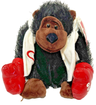 Dan Dee Gorilla Valentines Day Plush You Knock Me Out Boxing Gloves Towel Tag - £10.10 GBP