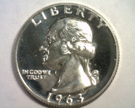1963 Washington Quarter Gem Proof Cameo Gem Pr Cam Nice Original Coin Bobs Coins - $17.00
