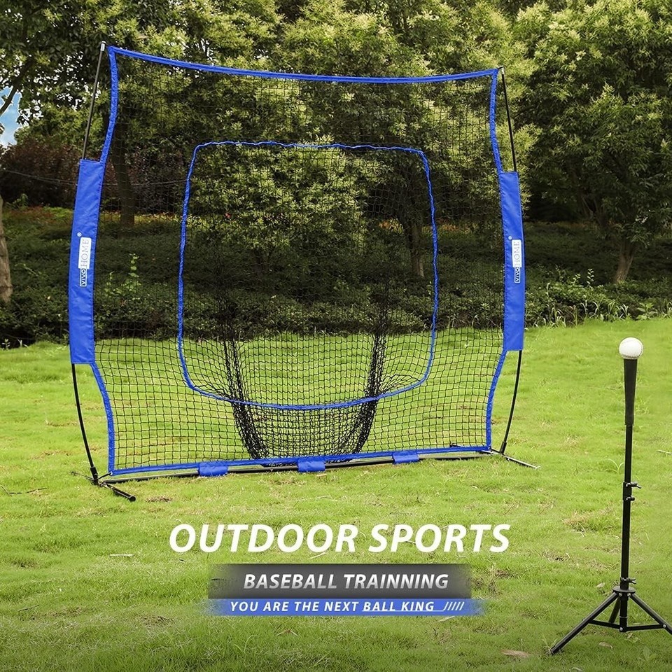 Heavy-Duty 7 x 7 Ft Baseball Hitting Net with Adjustable Tee - Train Anywhere Item image 8
