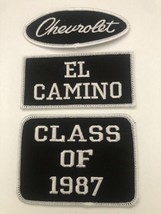 CHEVY EL CAMINO CLASS OF 1987 SEW/IRON PATCH  EMBROIDERED CHEVROLET SS 396 - $16.99