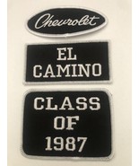 CHEVY EL CAMINO CLASS OF 1987 SEW/IRON PATCH  EMBROIDERED CHEVROLET SS 396 - $317.42 MXN