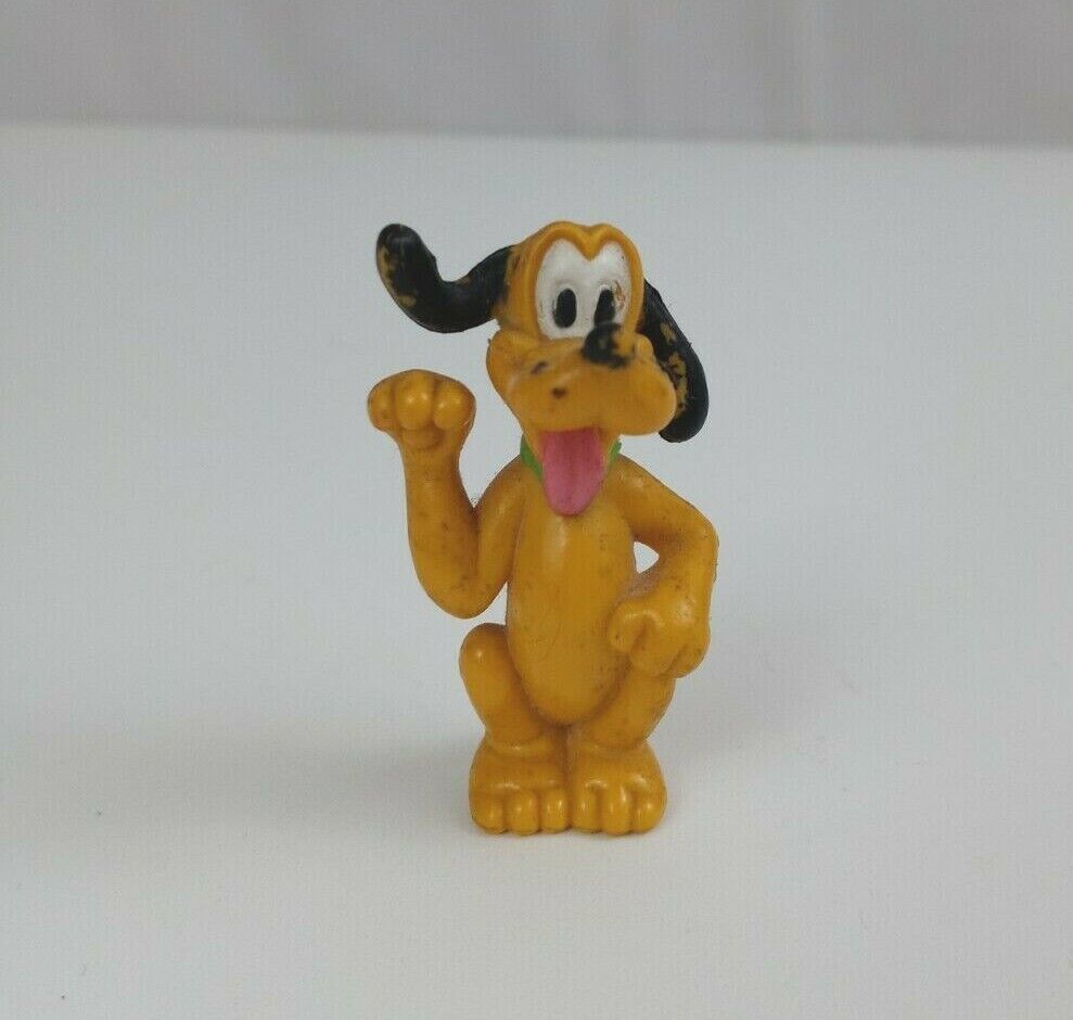 Vintage Disney Pluto Waving 2&quot; Collectible Figure - $1.93