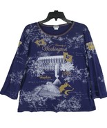 XL P. Michael University Of Washington Huskies Women Shirt Top 3/4 Sleev... - $8.09 CAD