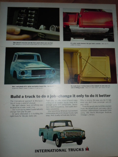 International Trucks Build A Truck Print Magazine Ad 1964 - $6.99