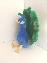 FAO Schwarz Toys R Us 2015 Peacock 14" Animal Bird Peafowl Plush Stuffed Animal - $16.82