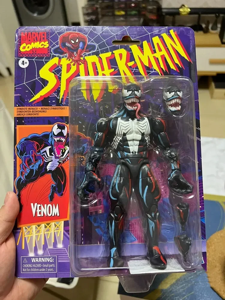 Marvel Spider Man Legends Retro 6 Inch Venom Action Figure Sdcc Limited ... - £27.89 GBP+