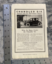 Vintage Antique 1920 CHANDLER Six Coupe Motor Car Automobile Ephemera Pr... - $12.19