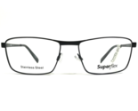 SuperFlex Eyeglasses Frames SF-527 C.3 Black Rectangular Full Rim 55-17-145 - $60.59
