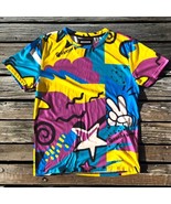 Reason Brand Y2K Straight 90’s Mens Size M T-Shirt 80&#39;s Style Geometric ... - $19.64