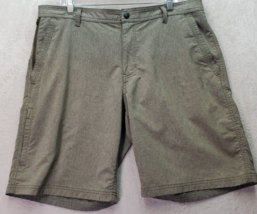 G.H. Bass &amp; Co. Shorts Mens Size 36 Green Polyester Pockets Flat Front High Rise - £14.62 GBP
