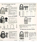 1922 N.T. Bushnell Yale &amp; Corbin Padlocks Advertisement Catalogue Hardwa... - $39.99