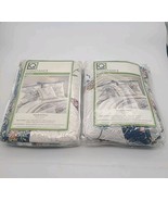 Pair (2) Living Quarters Constance Pillow Sham Quilted Blue Red 400 NEW ... - $40.23 CAD
