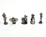 Lot of 5 Monopoly Disney Edition 2001 Pewter Figure Tokens Dumbo Mowgli ... - £7.98 GBP
