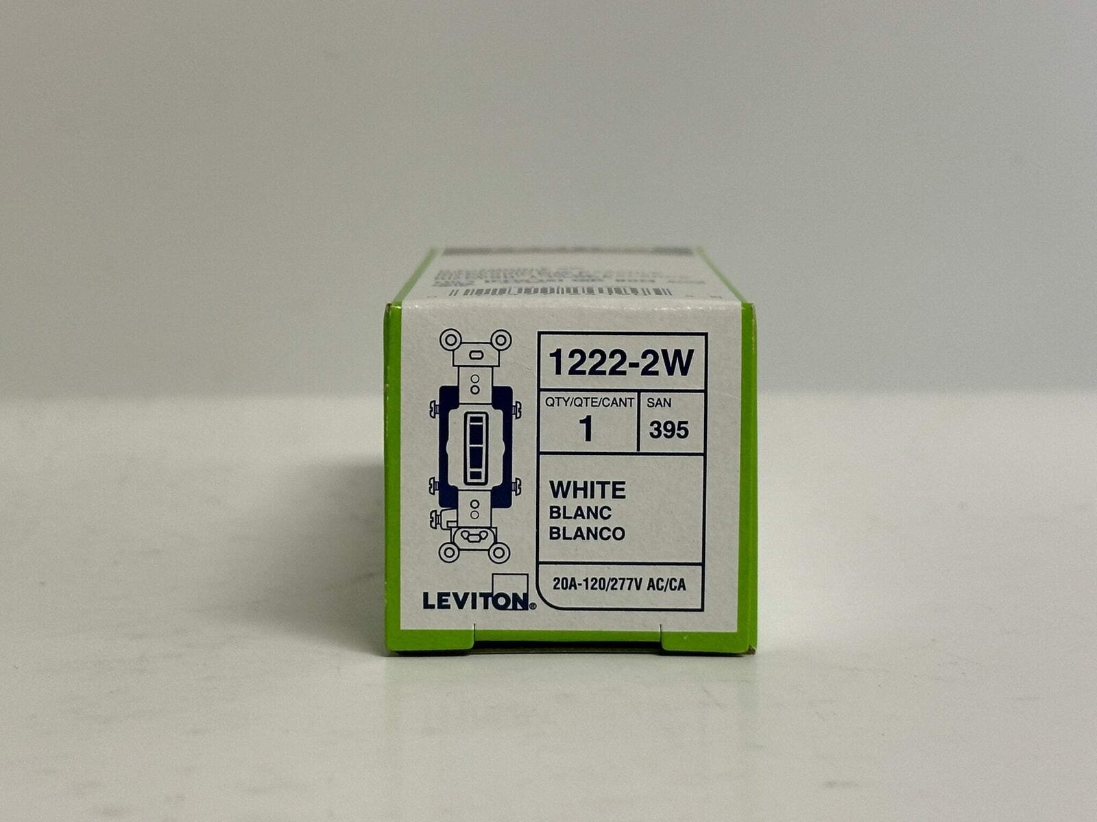 10 PK Leviton (1221-2W) Pilot Device And Toggle Switch, White Item image 2