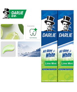 (2 Pieces 140G) Darlie Whitening All Shiny White Lime Mint Fluoride Toot... - £18.08 GBP