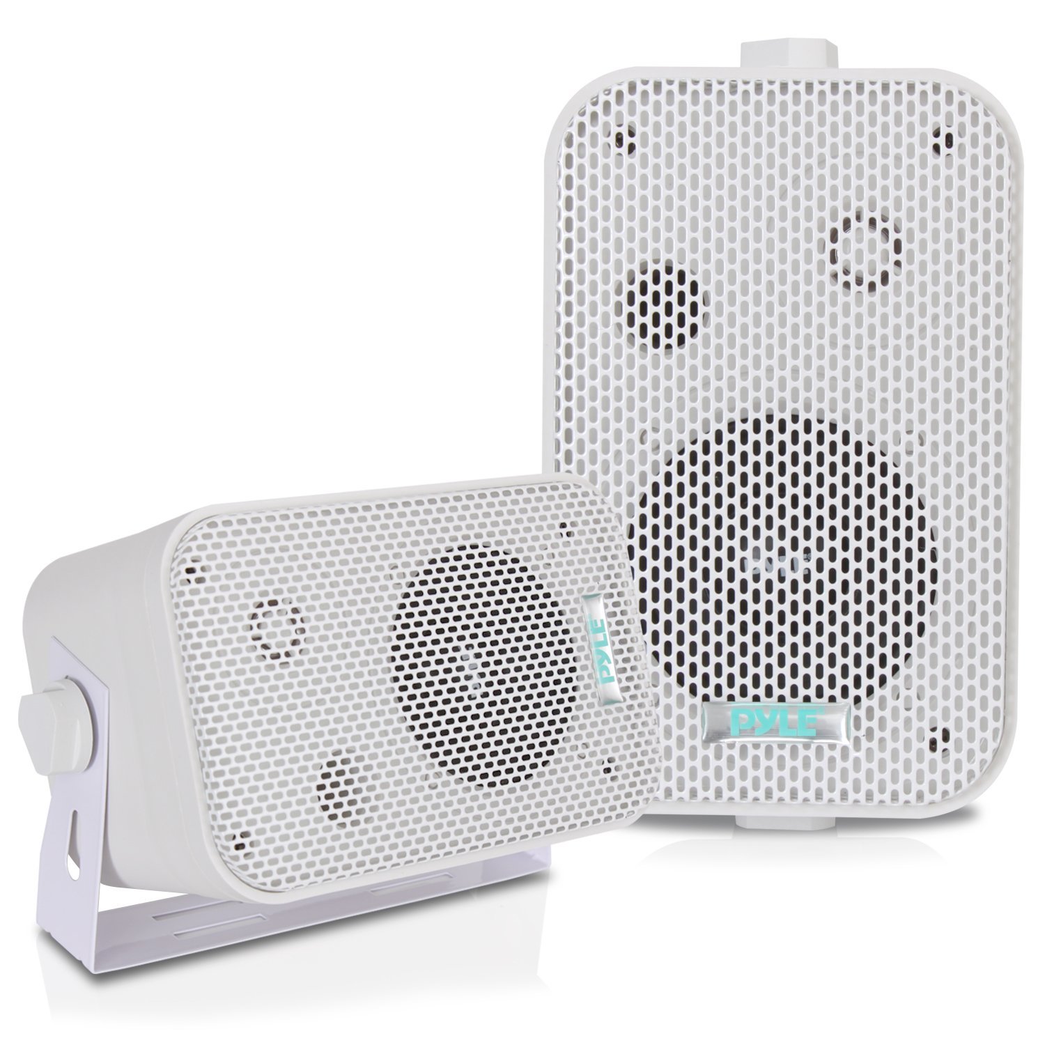 Pyle Home Dual Waterproof Outdoor Speaker System - 3.5 Inch Pair of Weatherproof
