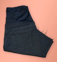 Ingrid &amp; Isabel - Crossover Panel MATERNITY Black JEAN SHORTS - Size 14 - $15.79