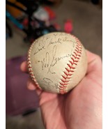 Baseball Autographed by Ned Garvin 1950s - £39.09 GBP