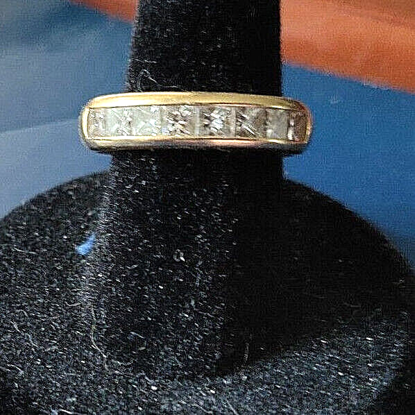 Tiffany & Co 1.21 ct Diamond Channel Princess D-VVS1 Gold Band 18K Item image 11