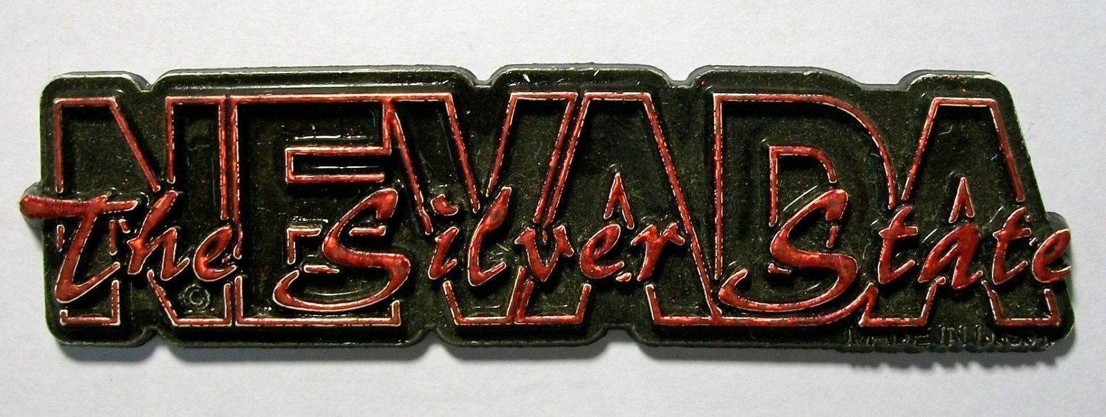 USED Nevada The Silver State Banner Fridge Magnet - $3.68