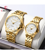 CHENXI 050A  Luxury Gold Dress Watches Stainless Steel Unique Golden   B... - $27.99