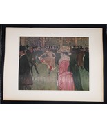 Vtg At The Moulin Rouge The Dance Toulouse Lautrec Abrams Art Book Plate... - €25,76 EUR
