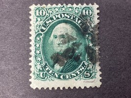 1861-62 U.S. Postage Stamp #68 Washington Used Sound - £17.74 GBP