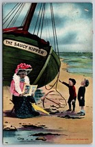Bamforth Comic The Saucy Kipper Shipwreck 1909  DB Postcard K4 - £8.59 GBP