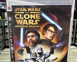 Star Wars Clone Wars Republic Heroes (PlayStation 3) PS3 Complete Tested! - $11.69