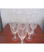 Vintage Australian Crystal Stemware, water glasses  and wine glasses with lids - $160.00