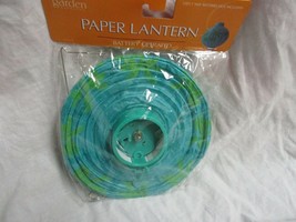 Garden  Paper Lantern Battery Operated Color Green - $28.13