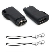 2 Pack Usb-C Female To For Garmin Smart Watches Charging Connector Male Adapter, - £10.22 GBP