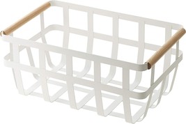 Storage Basket With Dual Handles, One Size, White, Yamazaki Home 2507. - $48.99