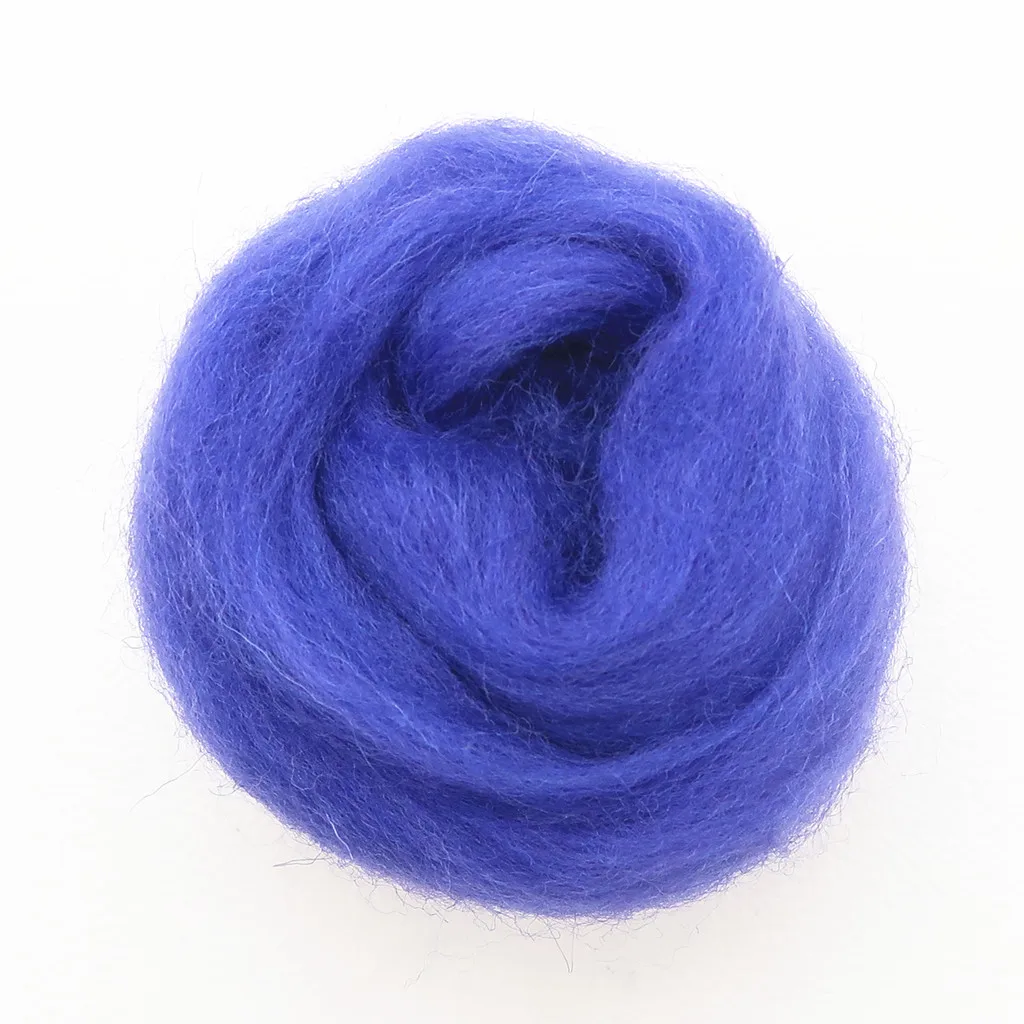 10/50/100g Dark Blue Series Wool Fibre Flower Animal Toy Roving Needle -... - €2,44 EUR