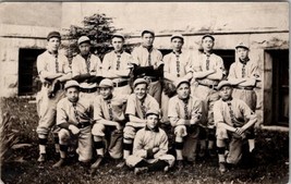 RPPC Youth Baseball Team The Midgets Real Photo c1910 Postcard Y17 - £31.20 GBP