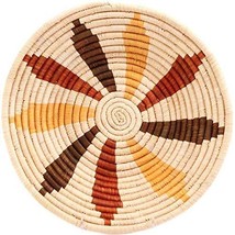 Fair Trade Uganda African Bukedo & Raffia Bowl #UR1312, 11.5-12.5" Across - $33.35