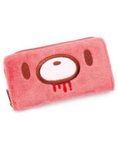 Gloomy Bear Pink Faux Fur 3D Plushie Wallet - Gloomy Bear - $50.00