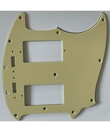 Guitar Pickguard For Mustang With PAF humbucker pickups 3 Ply Vintage Ye... - £11.02 GBP