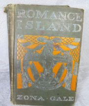 Vintage Hard Back Cover Romance Island Zona Gale 1906 Pictures Book 1st ... - £17.81 GBP