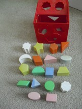 Vintage 1970s Plastic Child Guidance Play Square with 18 Blocks - $24.75