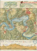 Becker's Wanderkarte Map and Terrain Profile Edersee Germany  - $37.62