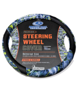 Mossy Oak Fishing Premium Steering Wheel Cover Universal 14.5-15.5in Blu... - $29.99