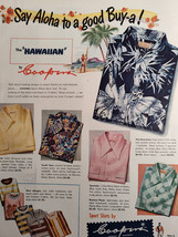 1950 Original Esquire Art Ads Coopers Hawaiian Shirts Botany 500 Mens Clothes - £8.68 GBP