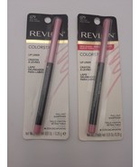 LOT OF 2 Revlon Colorstay Lip Liner 679 SOFT PINK Full Sz  .01oz - $244.42 MXN